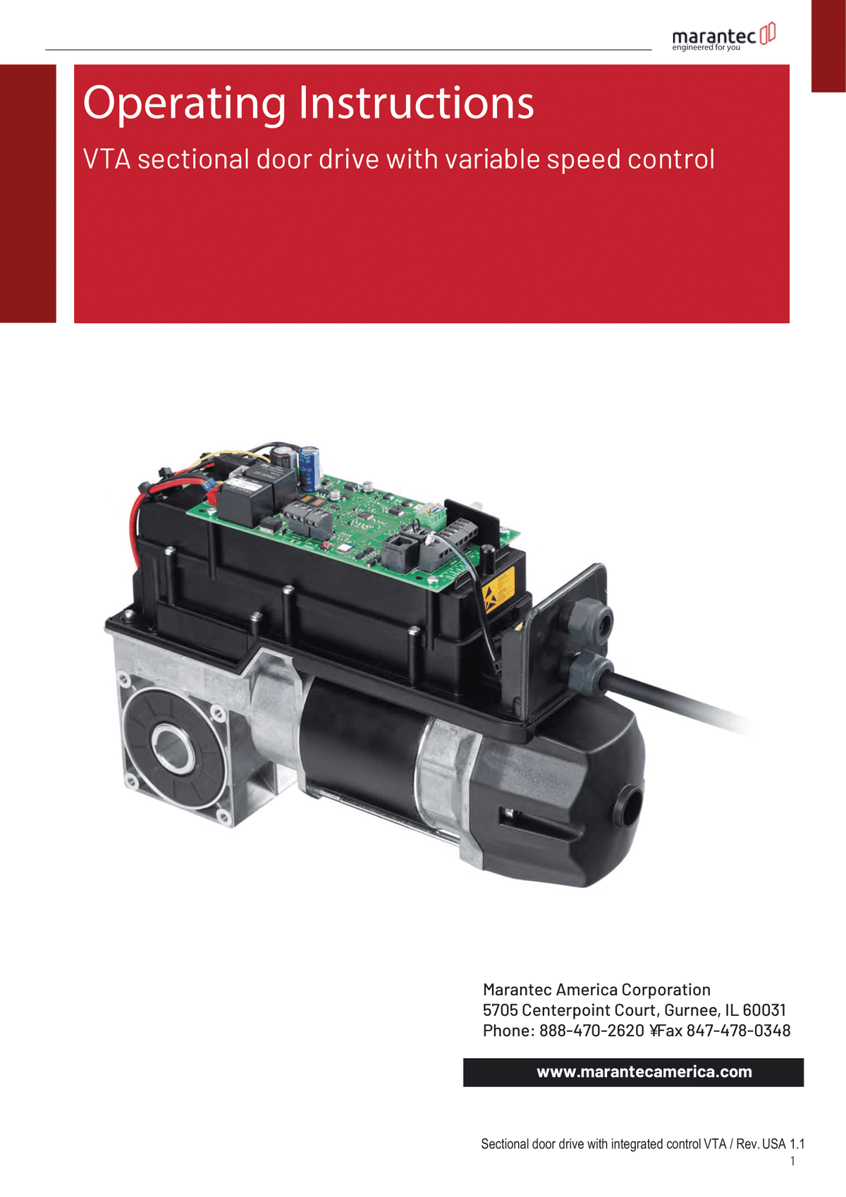 VTA Sectional Door Drive Operational Guide