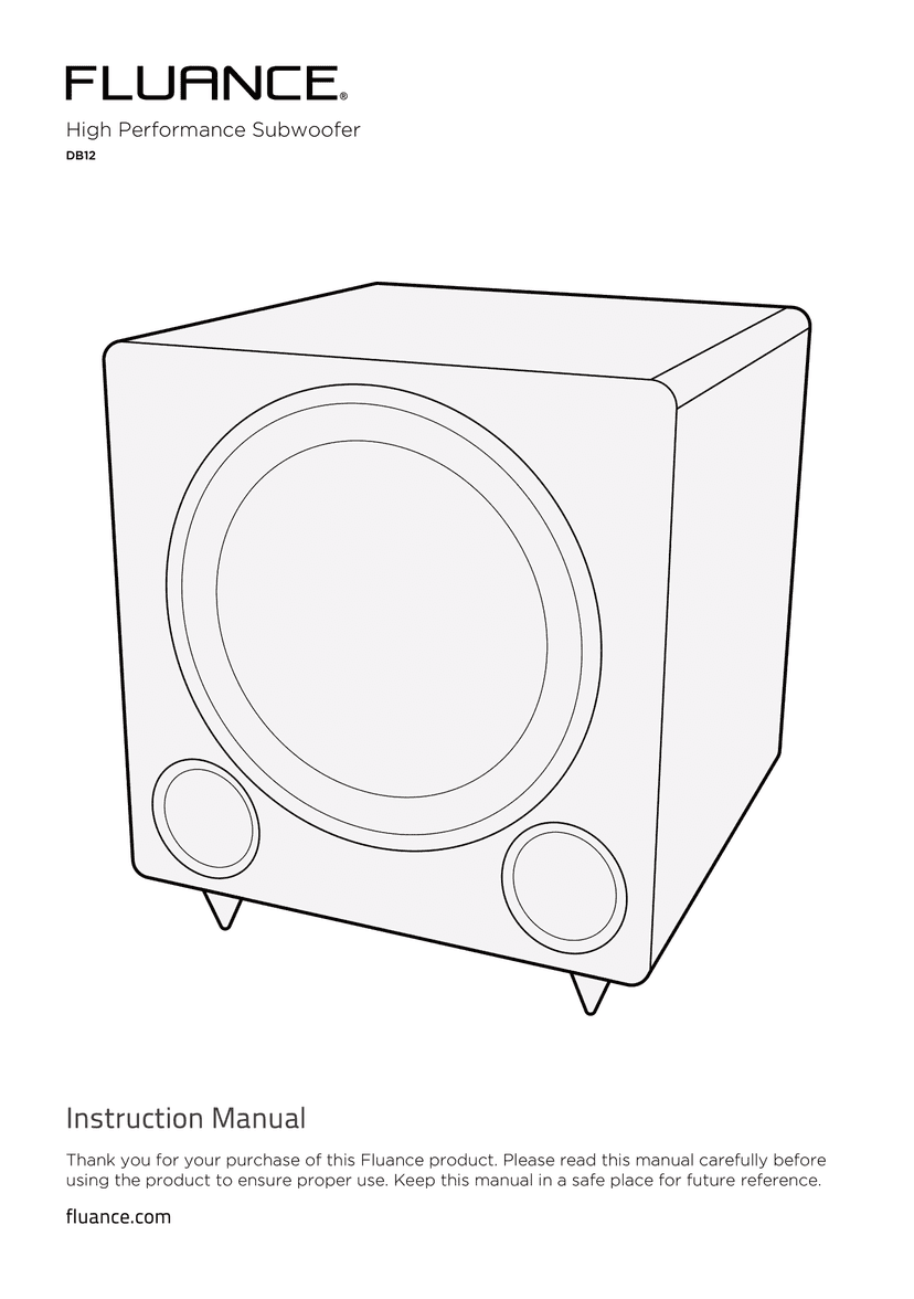Flaunce Subwoofer Instruction Manual - User Manual Design Services by Waypager