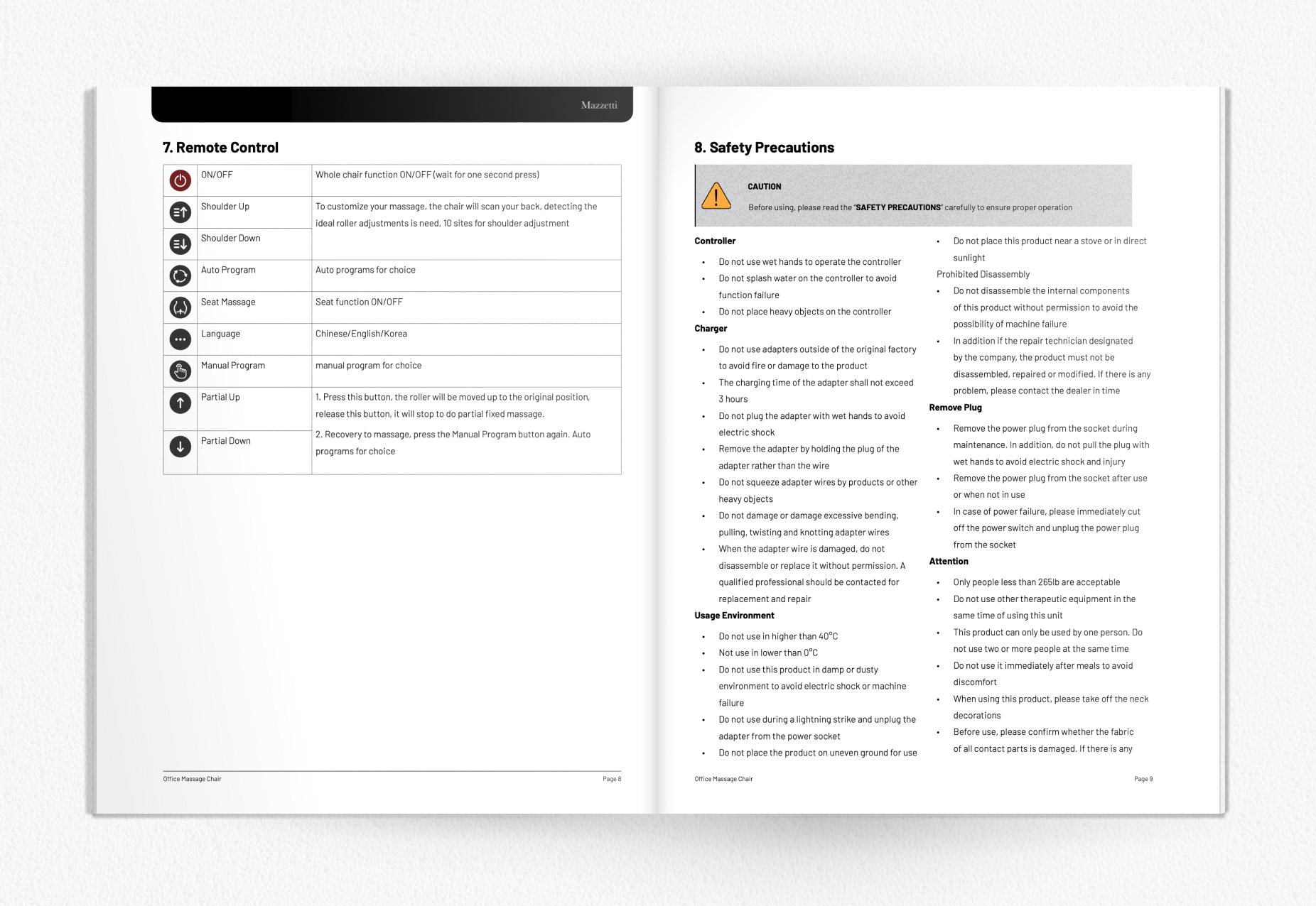 User manuals - MAZZETTI - View 2 by Waypager